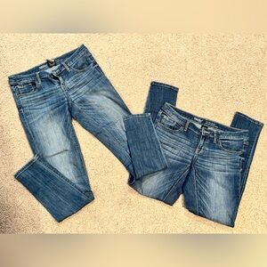 Set of 2 Low Rise Skinny Jeggings